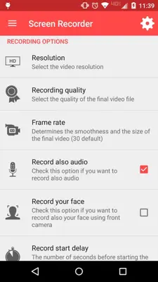 Screen Recorder android App screenshot 1